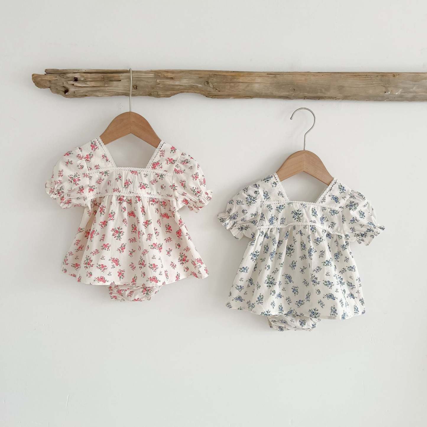 2 Colors Baby Girl Summer Floral Outfit