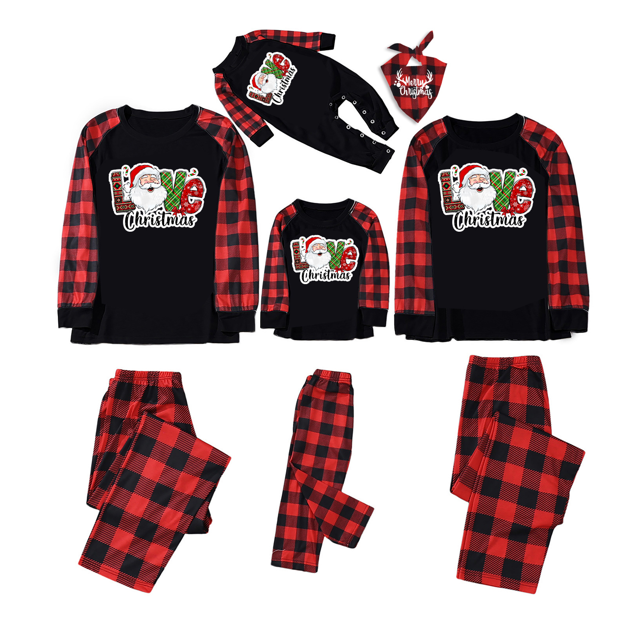 Merry Christmas Love Family Christmas Pajamas