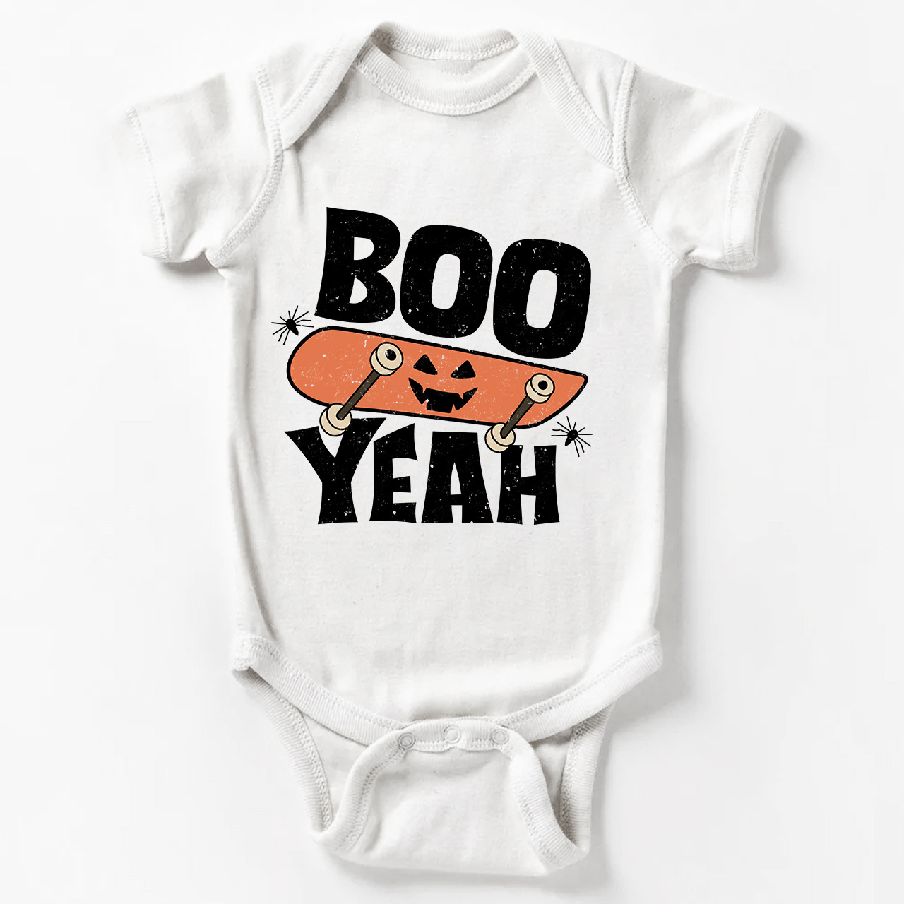 Boo Yeah pumpkin Halloween Baby Bodysuit