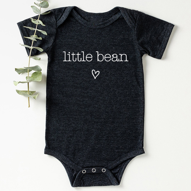 Cute Natural Little Bean Baby Bodysuit