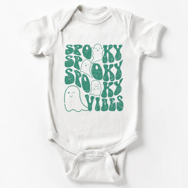 Spooky Vibes Retro Baby Bodysuit