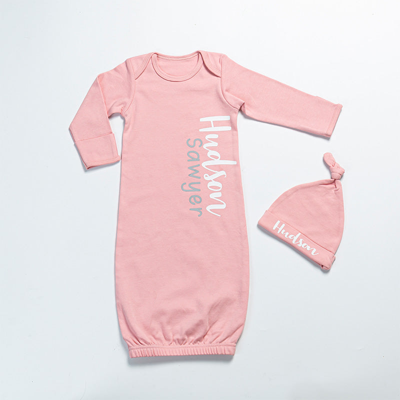 Personalized Baby Pajamas Sets (With Hat)