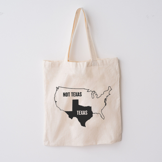 Funny Texas & United States Tote Bag
