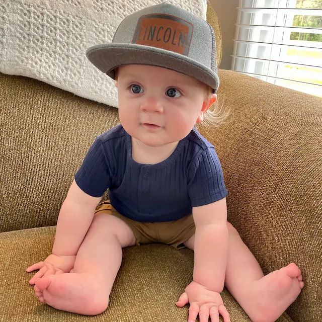 Infant/Toddler Hat with Custom Patch