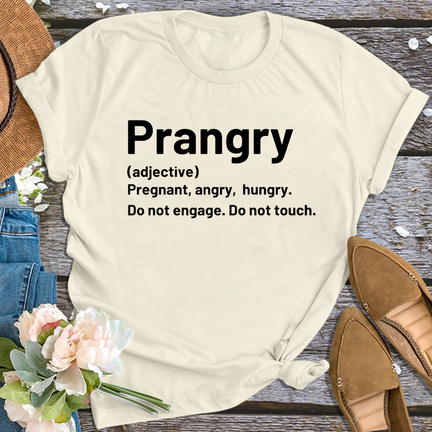 Prangry Mama Pregnancy Announcement Shirt