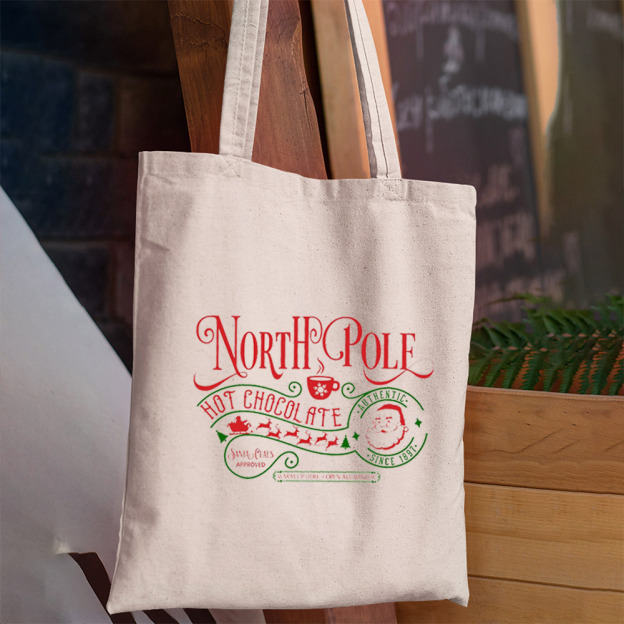 Hot Coffee Christmas Tote Bag