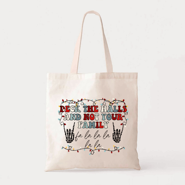 Deck The Halls Christmas Tote Bag