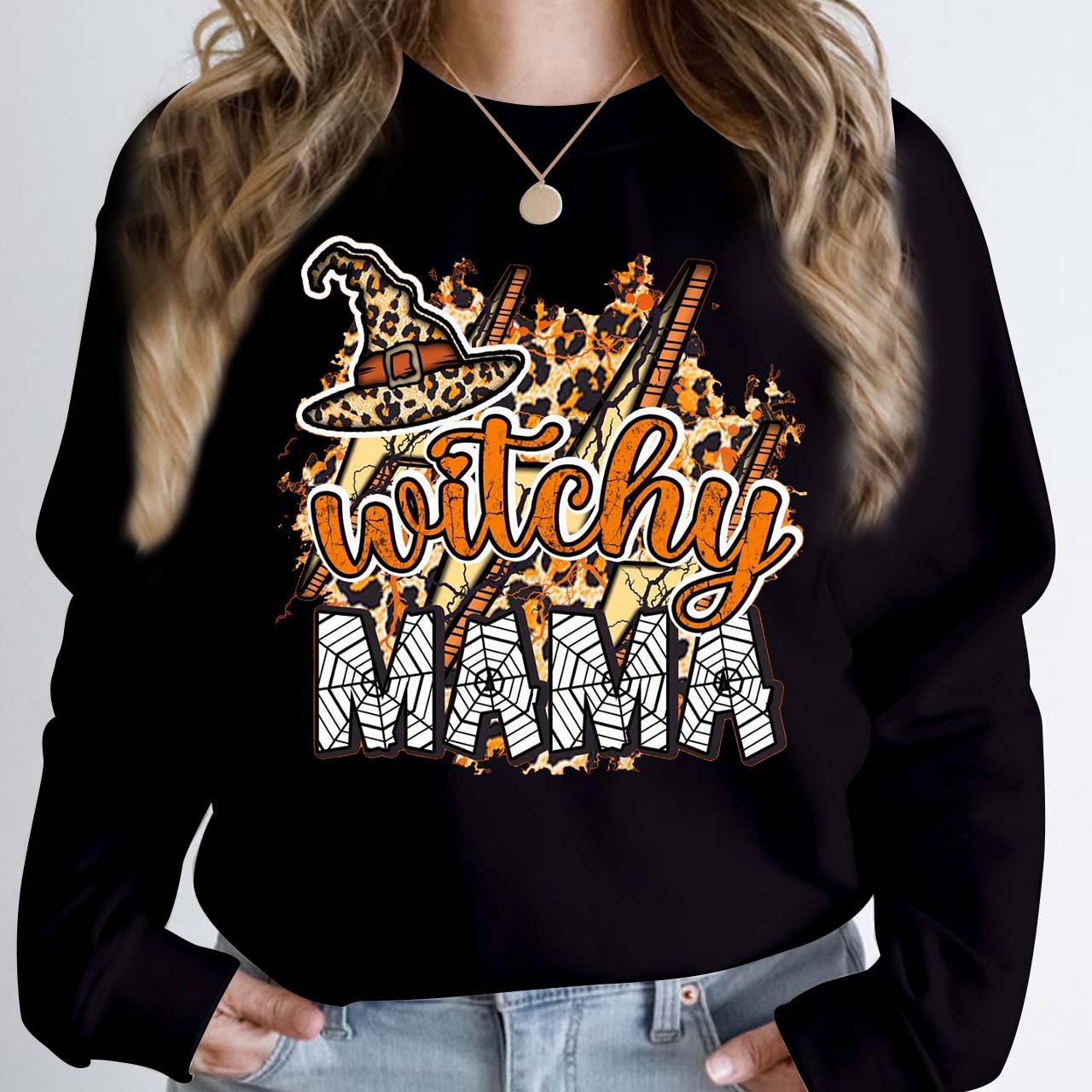Halloween Witchy Mama Sweatshirt For Mama