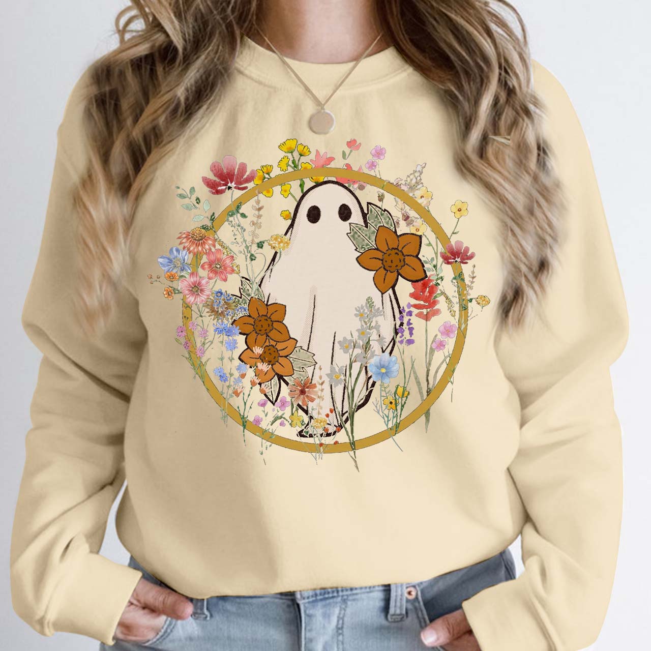 Wildflower Halloween Mama Sweatshirt For Mama