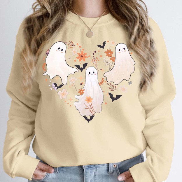 Cute Halloween Ghosts Sweatshirt For Mama