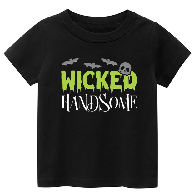 Halloween Wicked Handsome Kids Shirt 