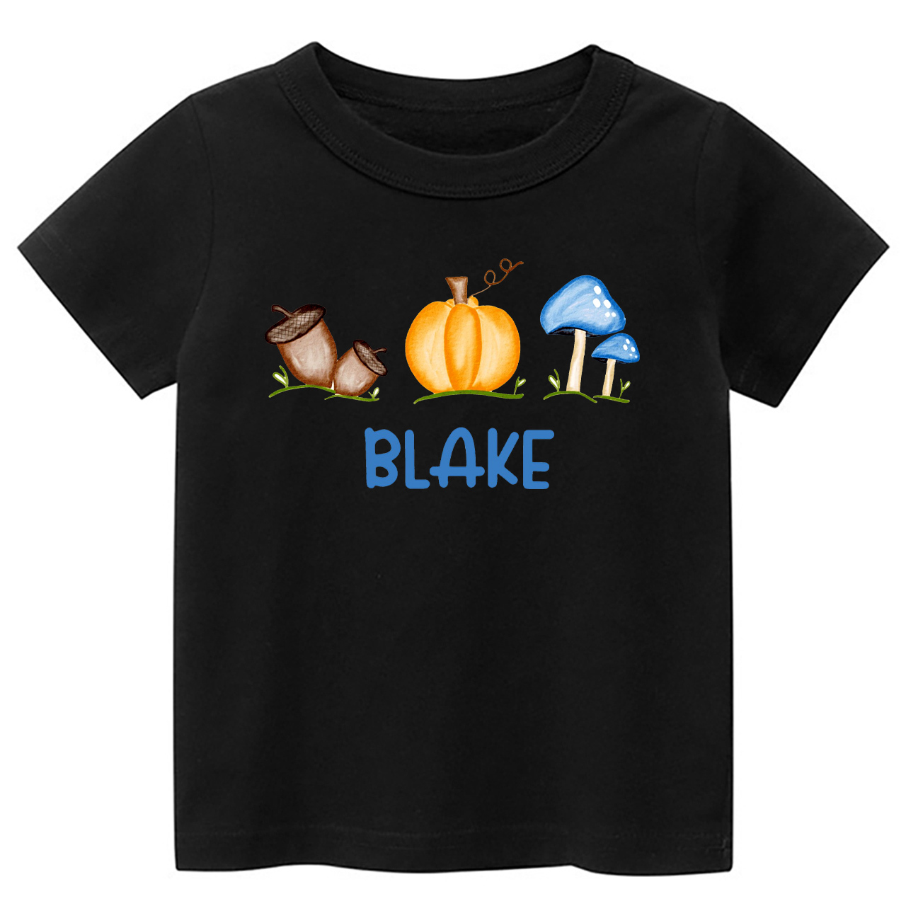 Personalized Fall Mushroom Kids Shirt 