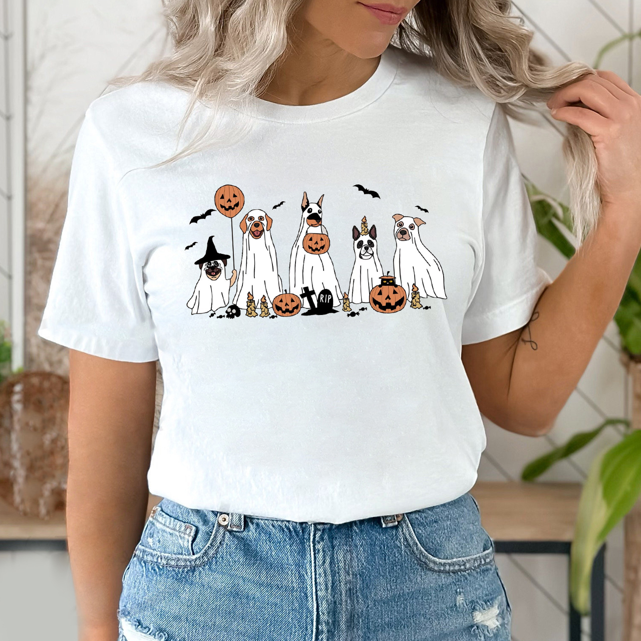 Retro Spooky Season Dog Halloween Shirts