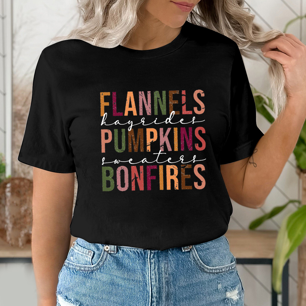Flannels Pumpkins Bonfires Shirtll Shirts