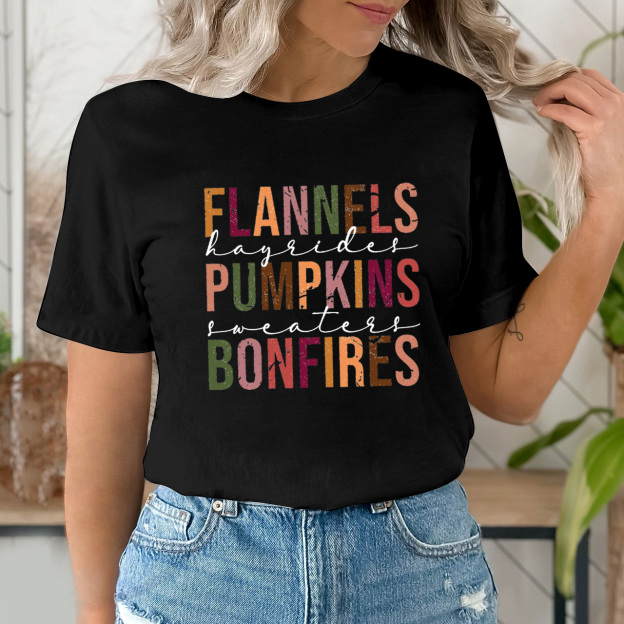 Flannels Pumpkins Bonfires Shirtll Shirts
