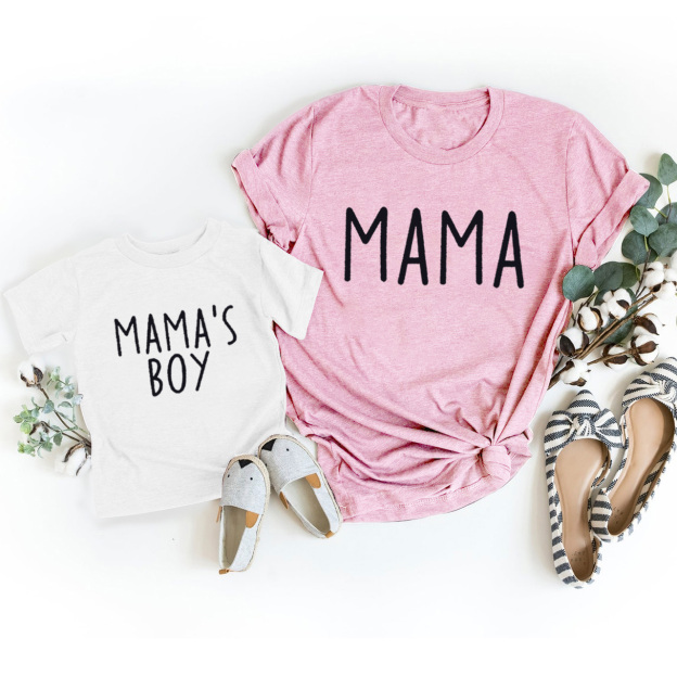 Mama & Mama's Boy Matching Tees For Mom&Me