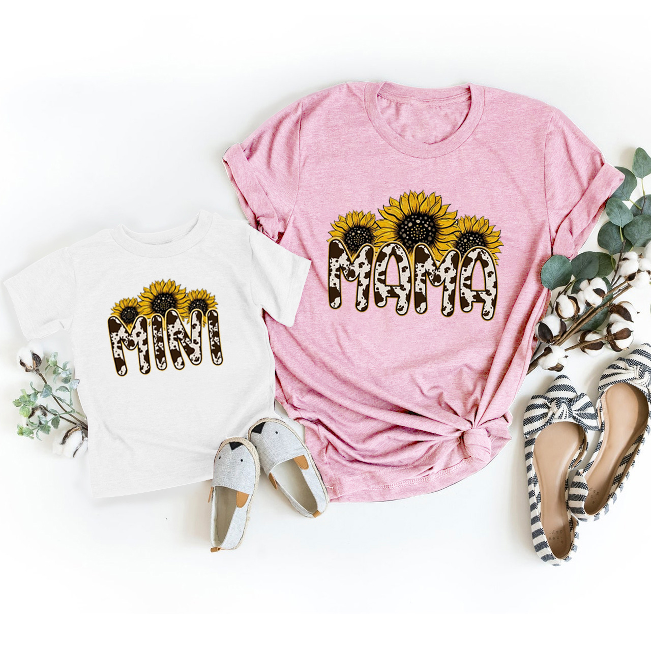 Sunflower Mom and Mini Matching Tees