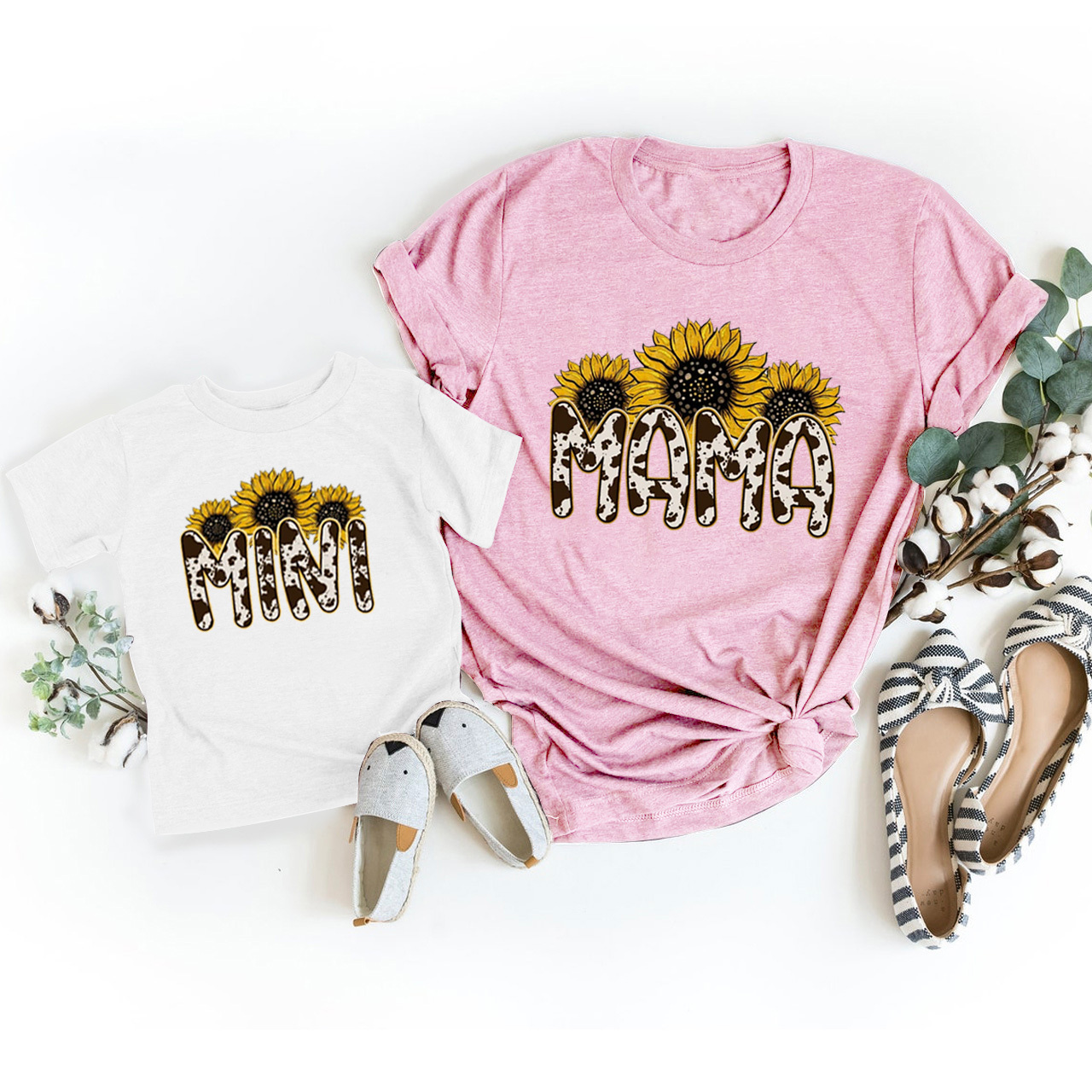 Sunflower Mom and Mini Matching Tees