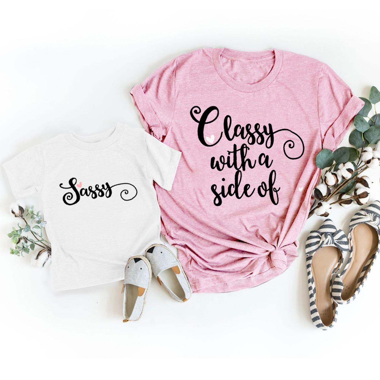 Glassy With A Side Of Matching Tees For Mom&Me