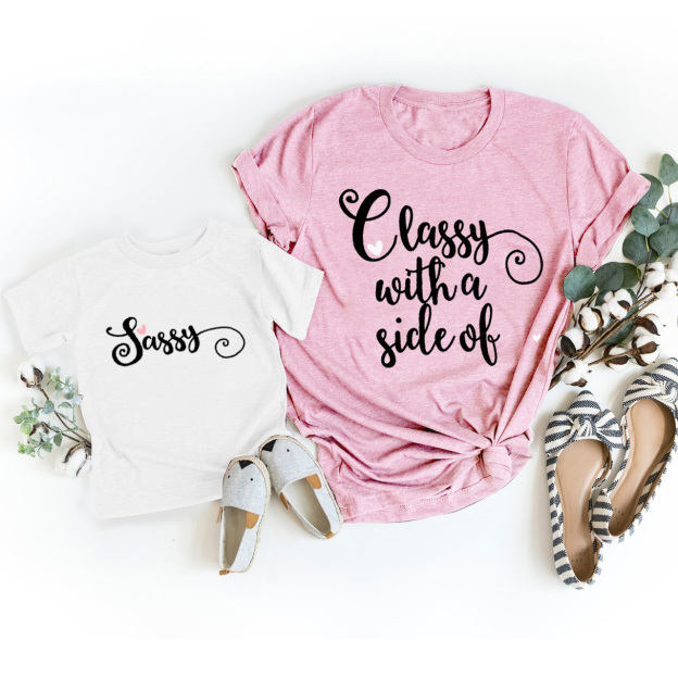 Glassy With A Side Of Matching Tees For Mom&Me