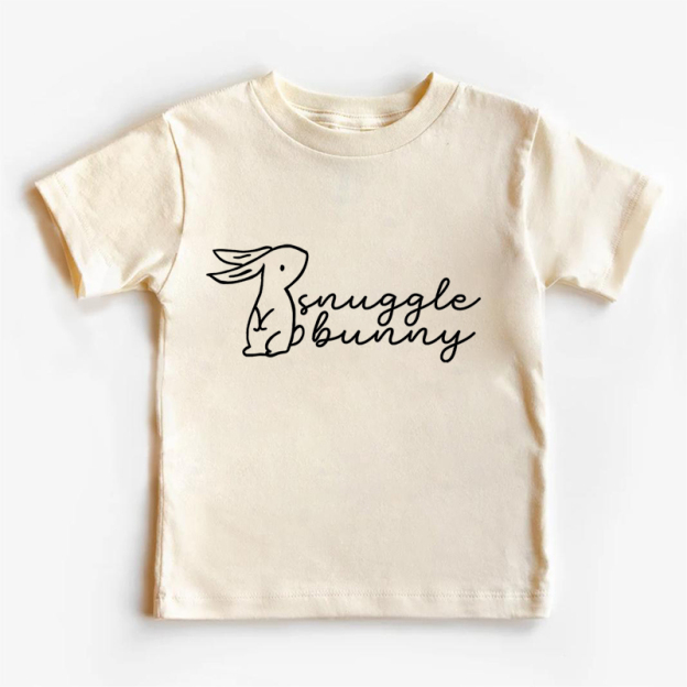 Cute Snuggle Bunny Easter Kids T-Shirt