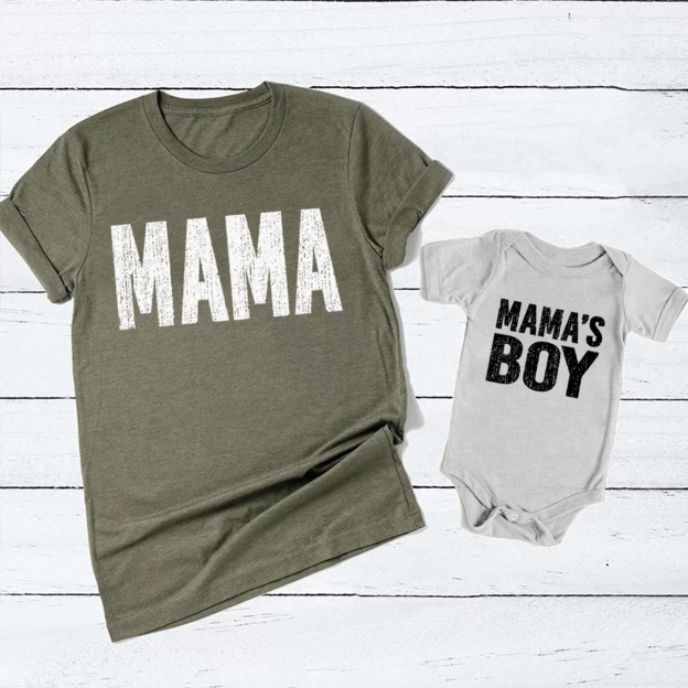Camo Mama and Son Matching T-Shirts