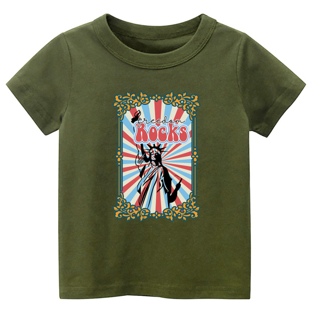 Freedom Rocks Independence Day Toddler Tees
