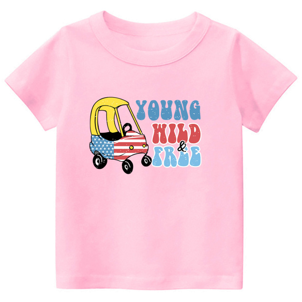 Young Wild&Free Independence Day Toddler Tees