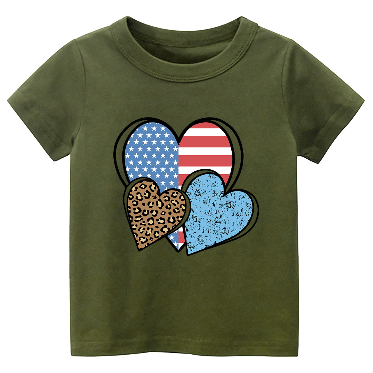 Independence Day Heart Toddler Tees