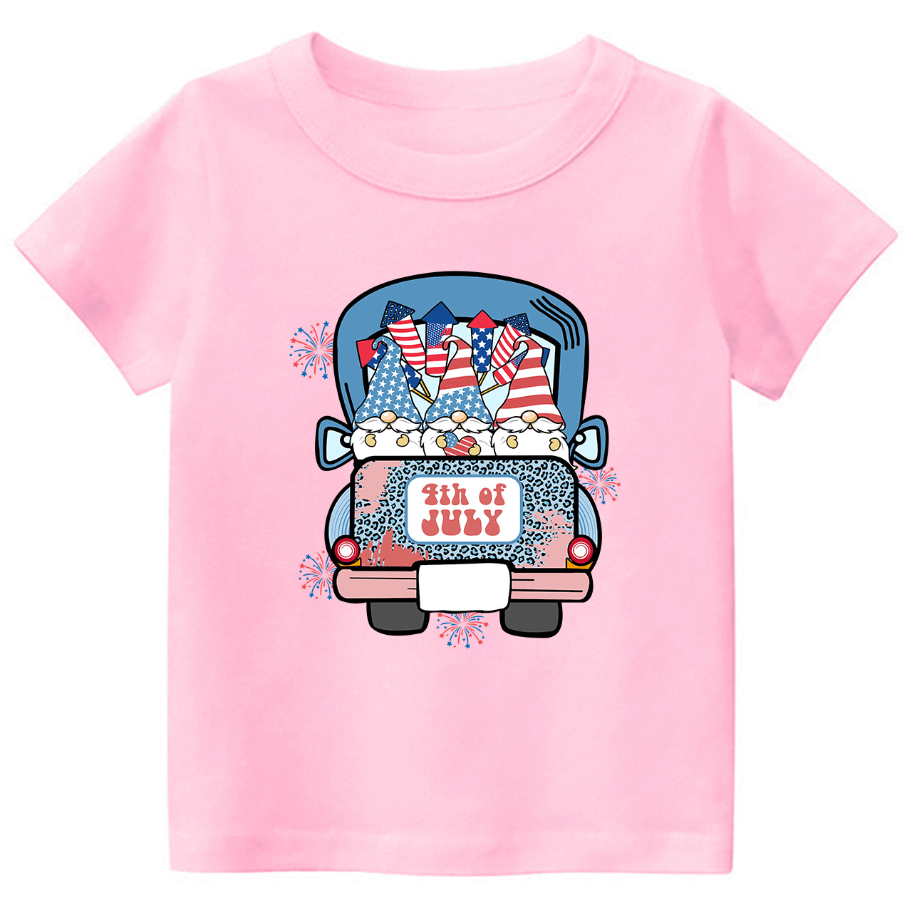4th Of July Truck Toddler Tees
