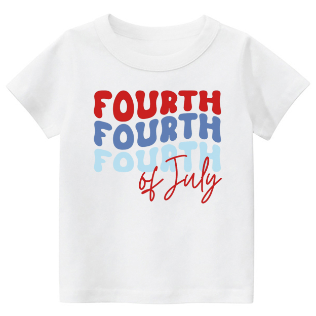 Groovy America 4th Of July Toddler Tees