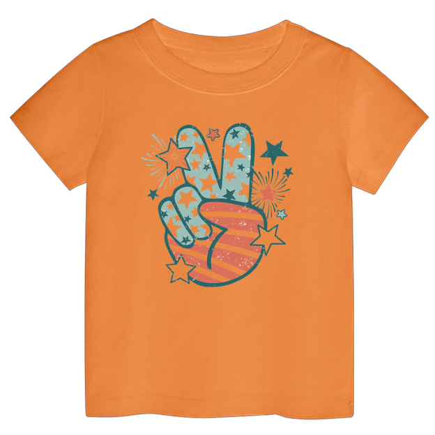 Peace Fingers Memorial Day Kids T-Shirt