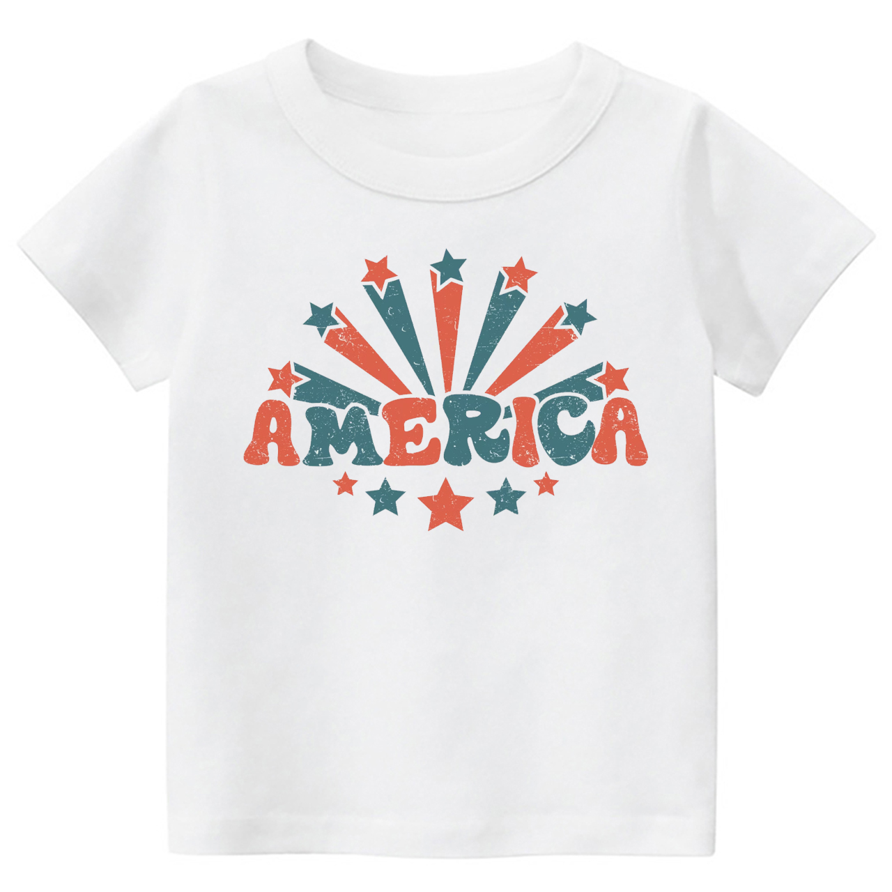 America Star Independence Day Kids T-Shirt
