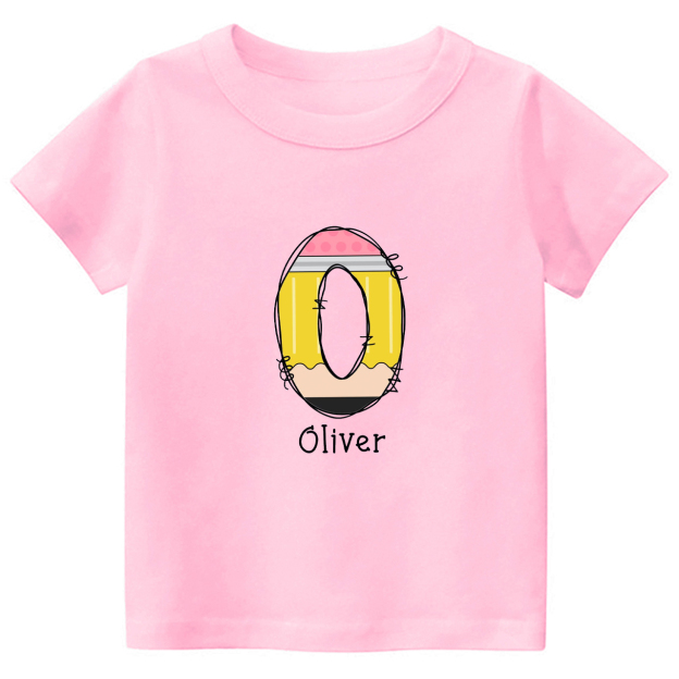 Custom Name Back To School Toddler Shirts