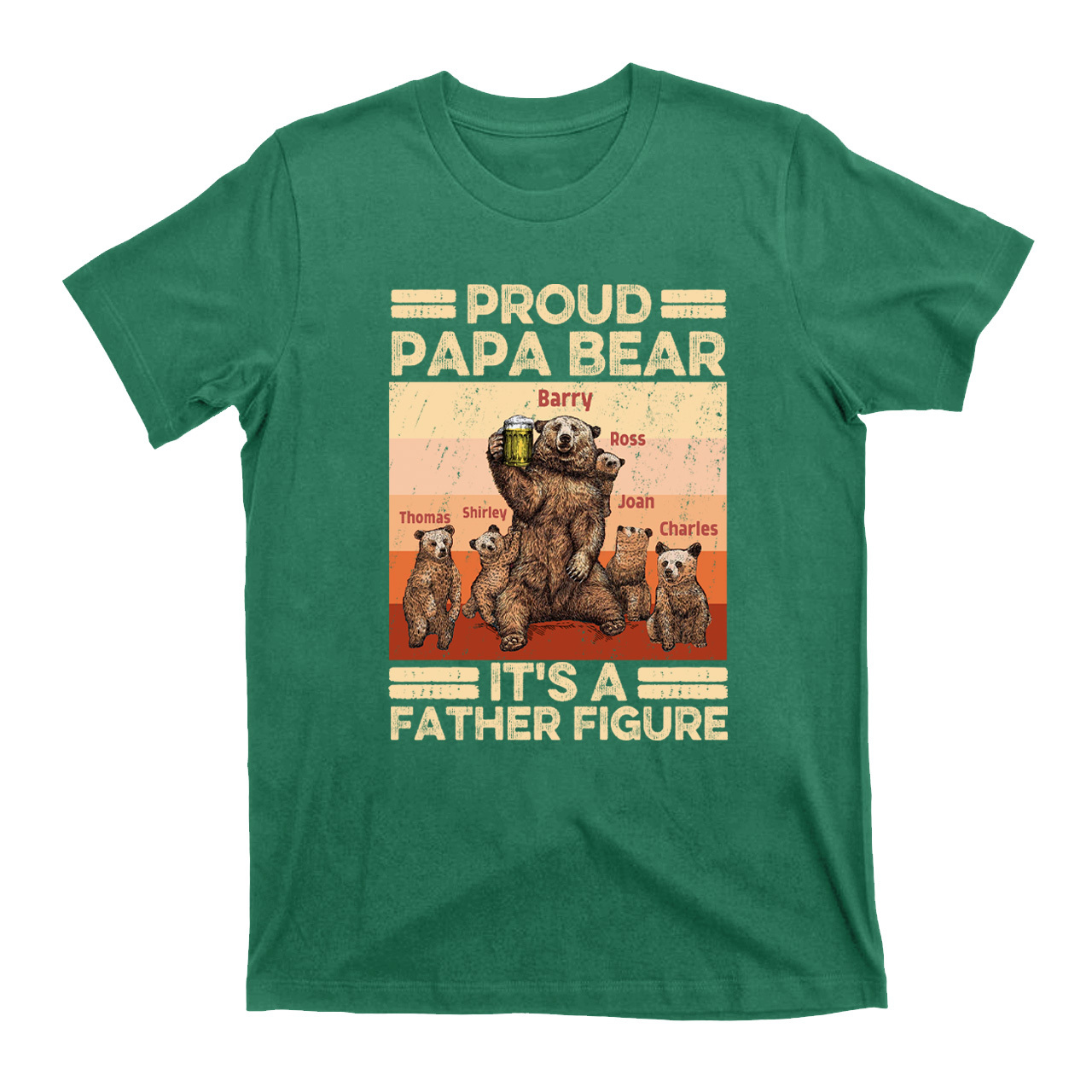 It's A Father Gigure Personzalized Father Funny Shirt