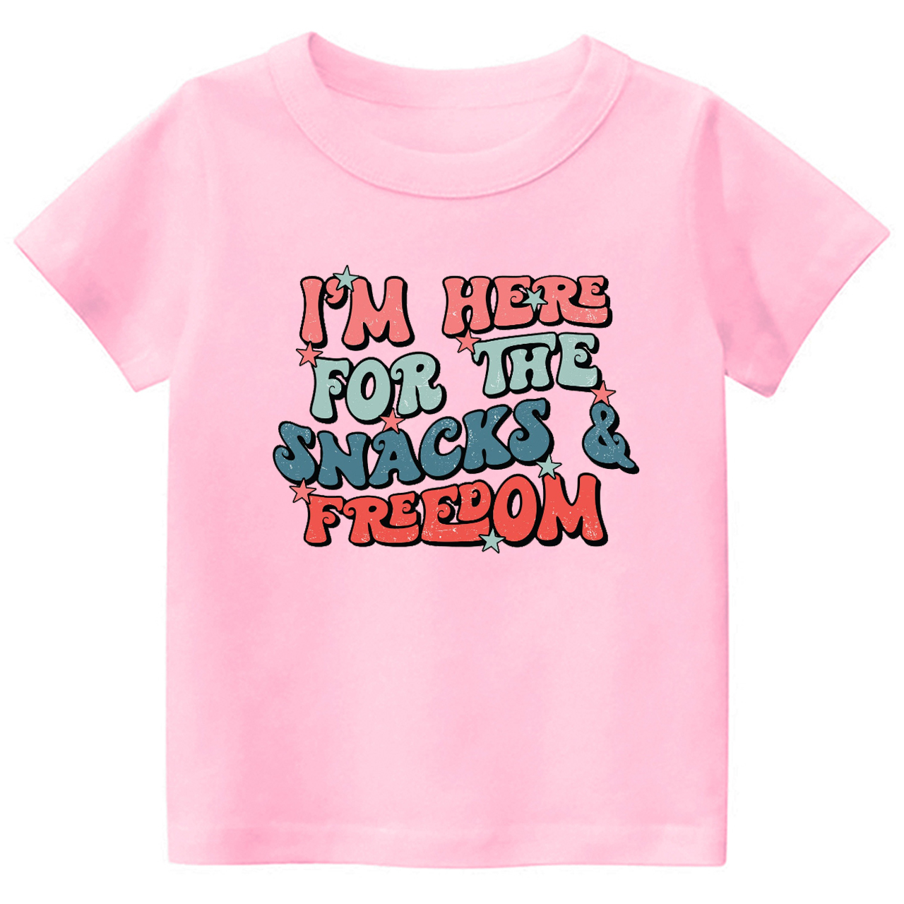 I'm Here For The Snacks & Freedom America Toddler Shirt