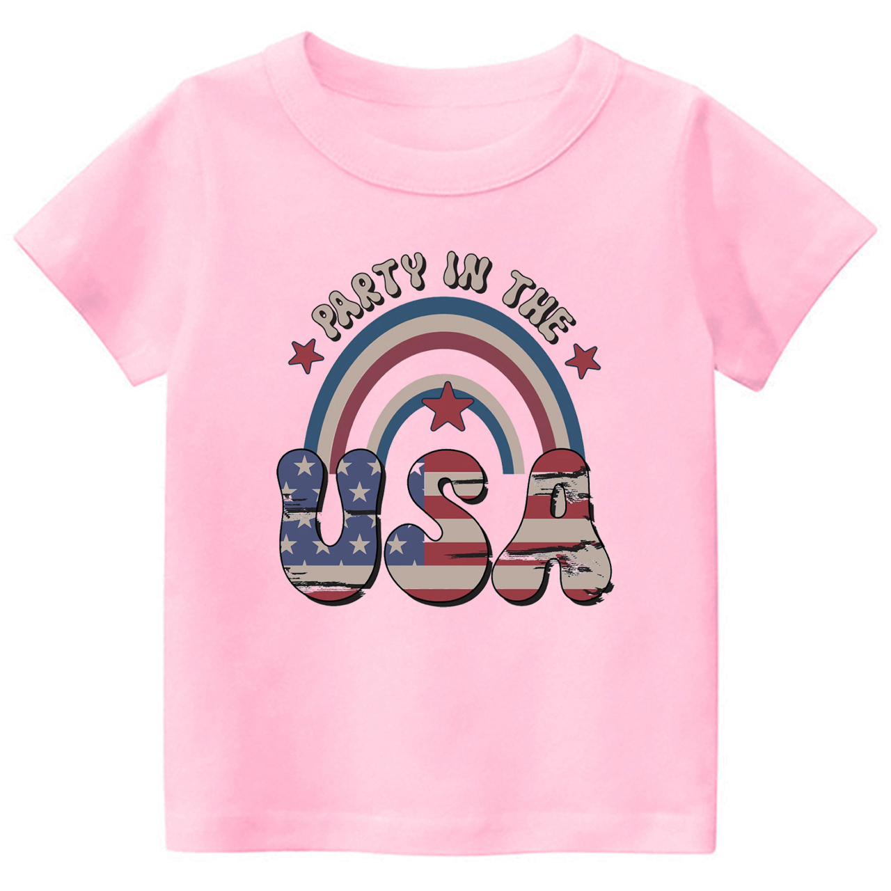 Party In USA Rainbow Toddler Shirt Sale-Beepumpkin™