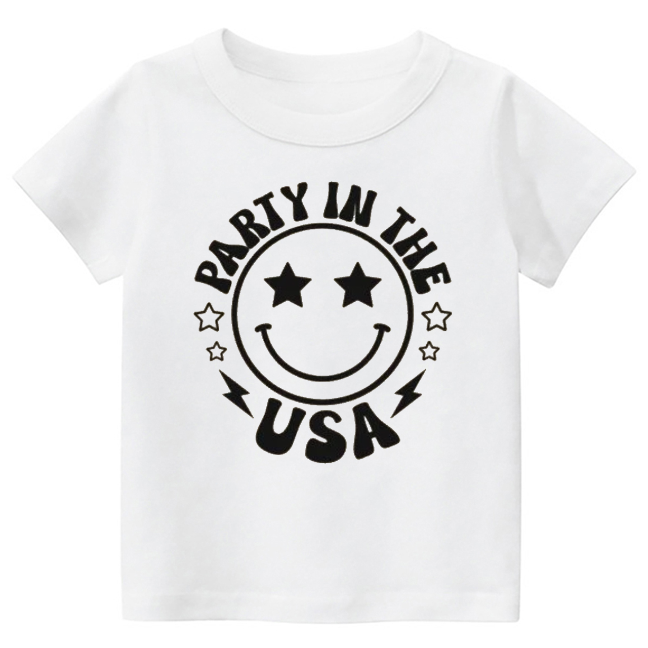 Party In The USA Smiley Face Toddler Shirt