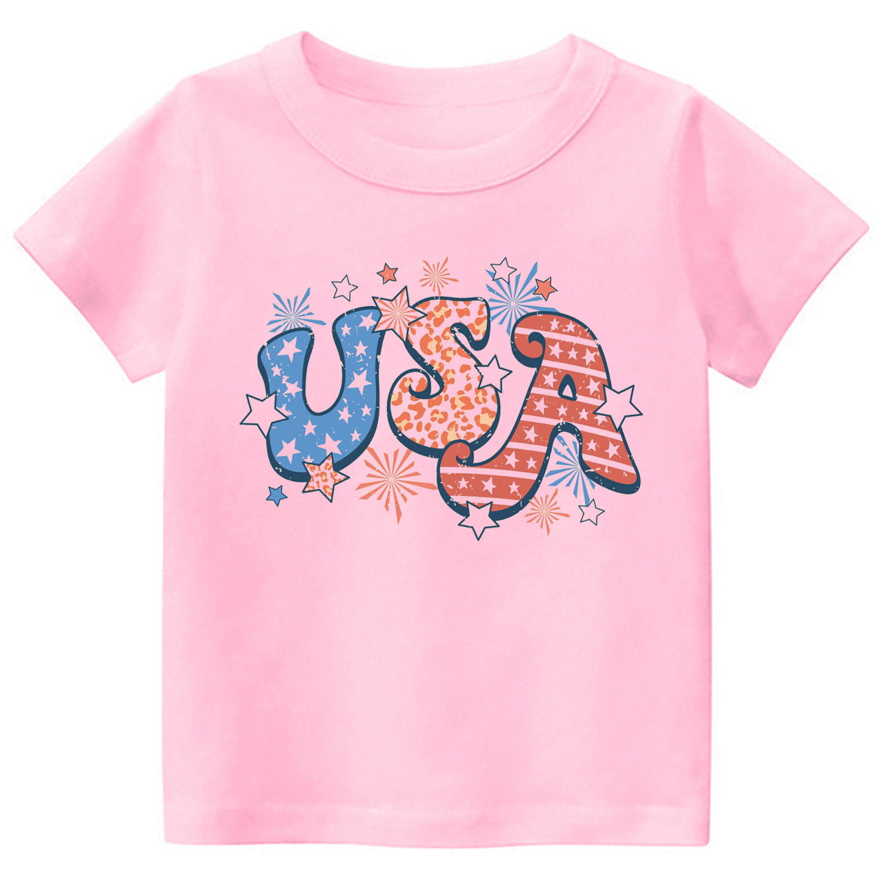 Retro USA Fireworks Stars Toddler Shirt