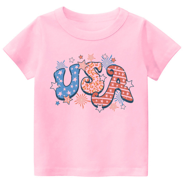Retro USA Fireworks Stars Toddler Shirt