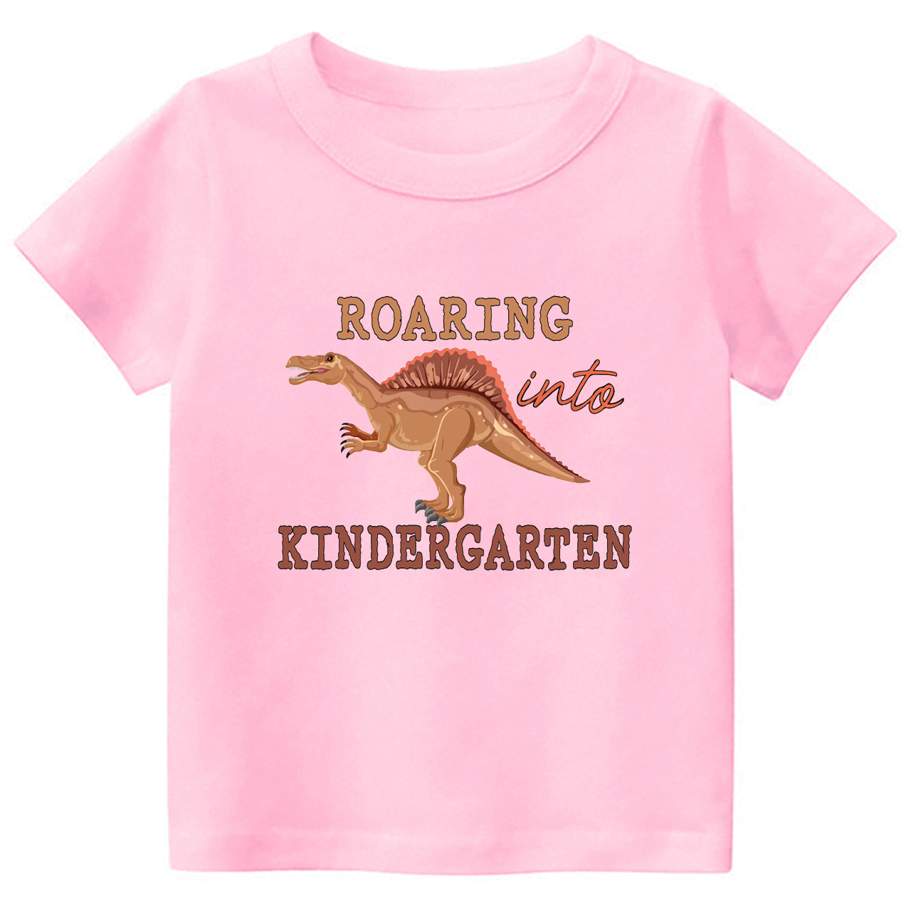 Roaring Into Kindergarten First Day Of School Kids Shirts
