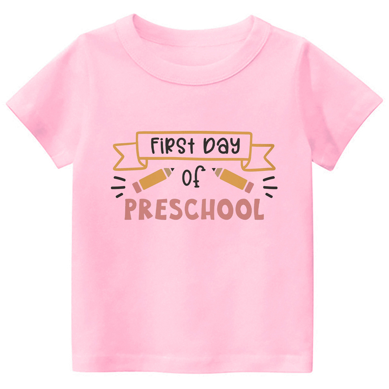Personalized Hello Preschool Yellow Pens Kids Shirts