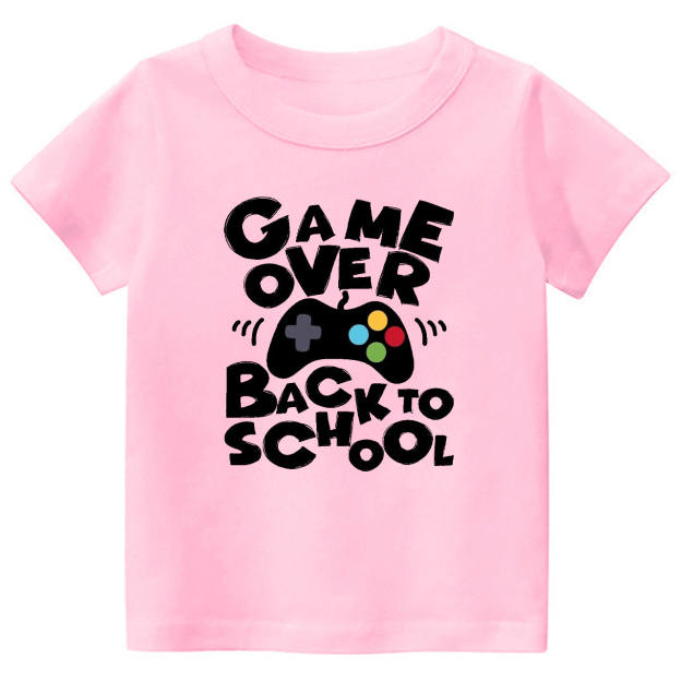 Game Over Back To School Funny Kids Shirt