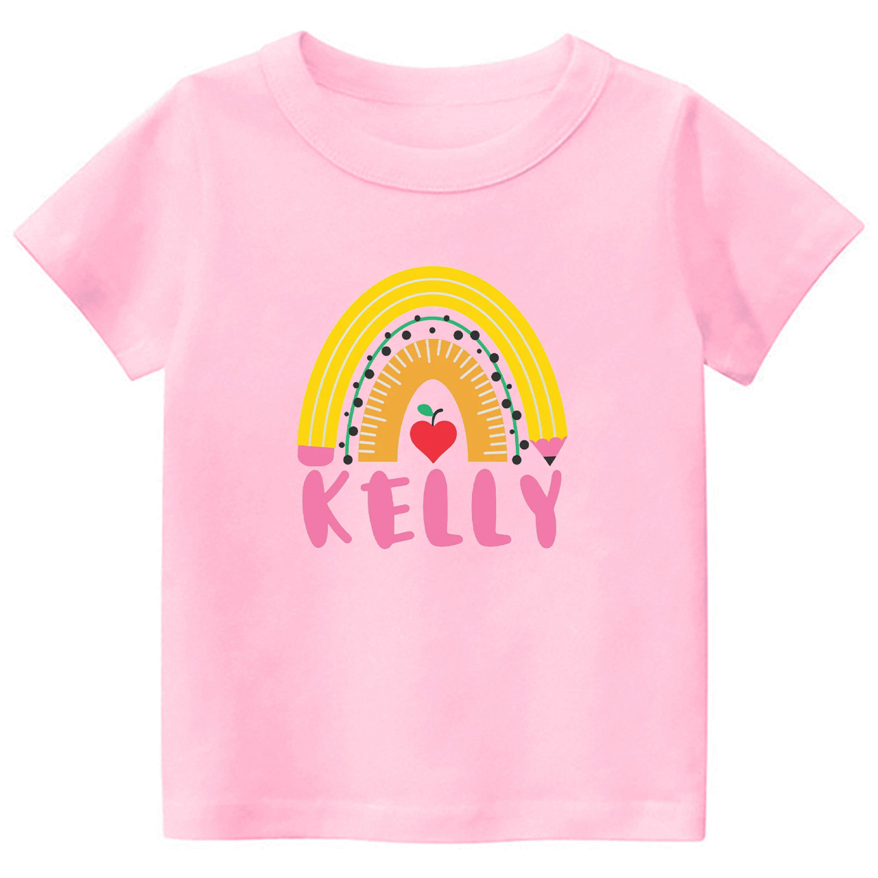 Personalized Pencil Rainbow Shirt Back To School