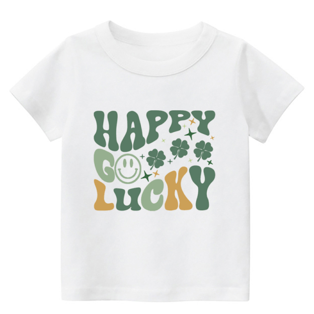 Happy Go Lucky Retro Toddler Shirt