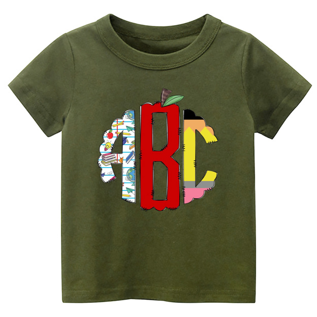 Toddler Back To School Print Shirt