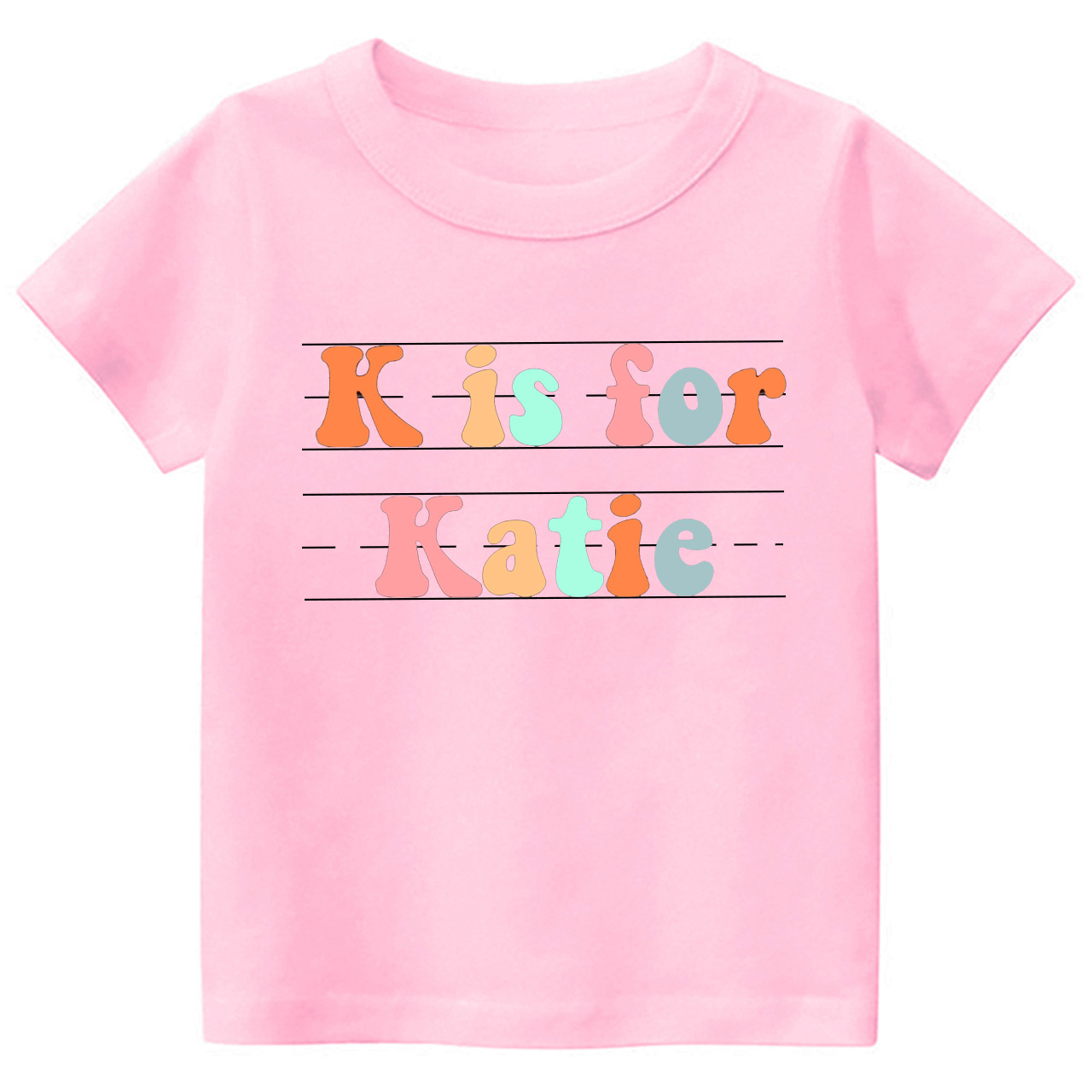  Personalized Alphabet Name Preschool Shirt For Kids