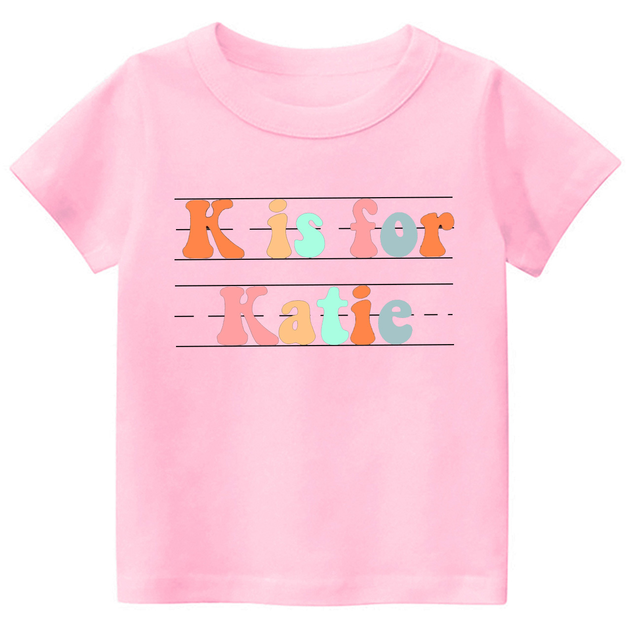  Personalized Alphabet Name Preschool Shirt For Kids