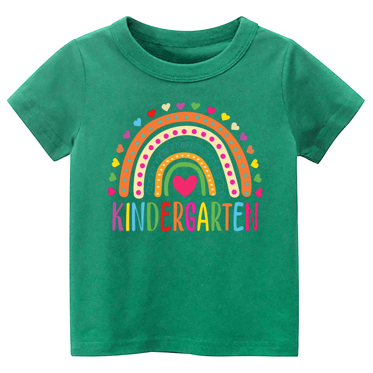 Heart Rainbow Kindergarten Shirts For School Kids