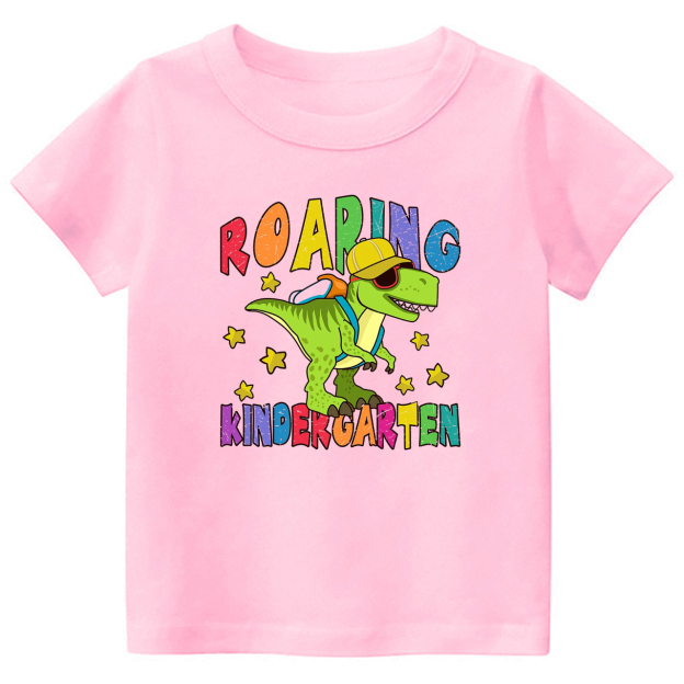 Roaring Kindergarten Dinosaur Kids Shirts